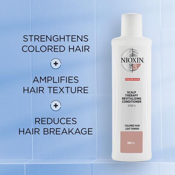 Nioxin System 3 Scalp Therapy Revitalising Conditioner 300ml For Coloured Hair With Light Thinning