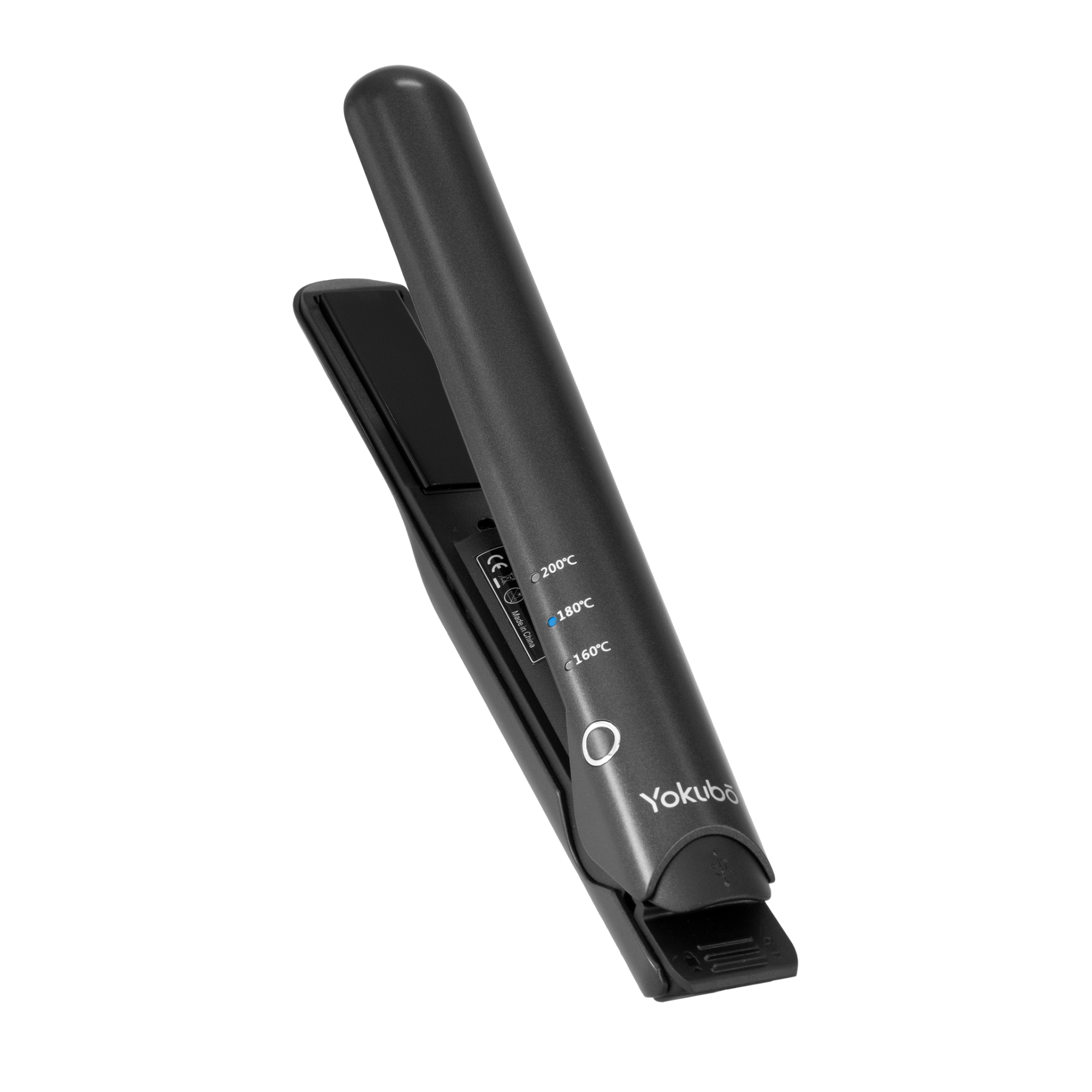 Yokubo Black Mini Cordless Hair Straightener