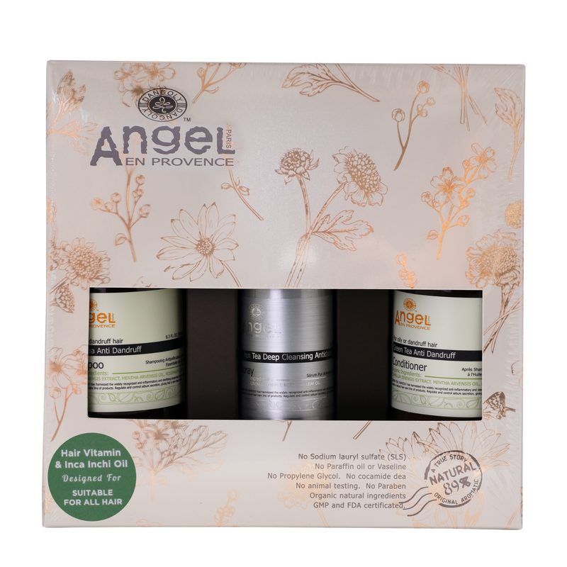 Angel En Provence Green Tea Anti Dandruff Trio Gift Pack