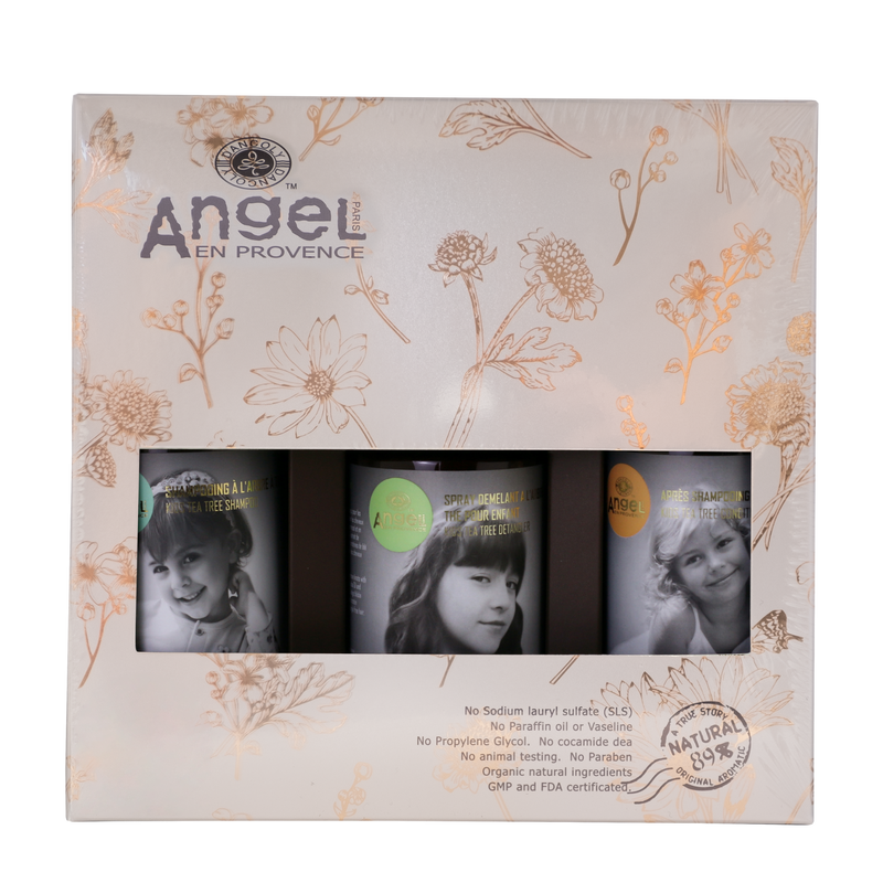 Angel En Provence Kids Tea Tree Detangler Trio Gift Pack