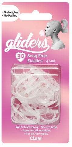 Snag Free Hair Elastic x30 4mm - Clear