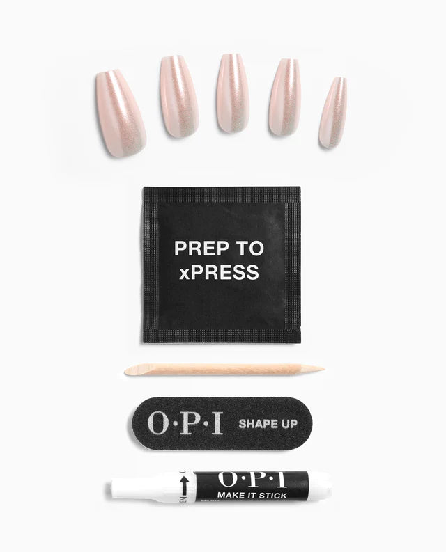 OPI xPRESS/ON Instant Gel-Like Salon Manicure - Throw Me a Kiss - Long
