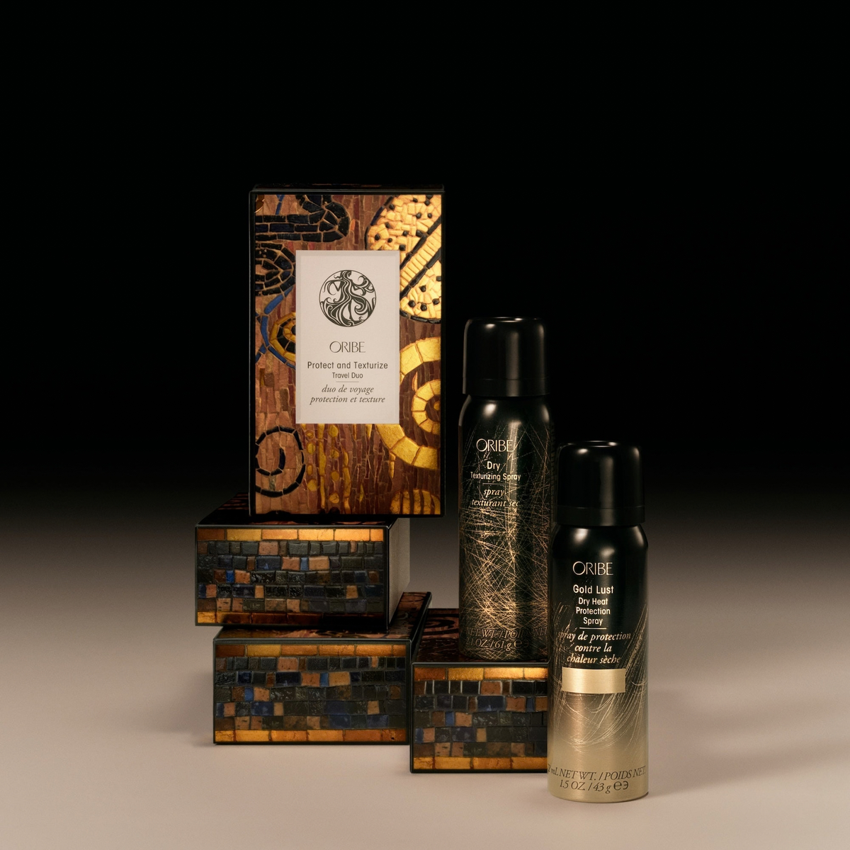 Oribe Protect & Texturize Travel Duo to repair and nourish damaged strands