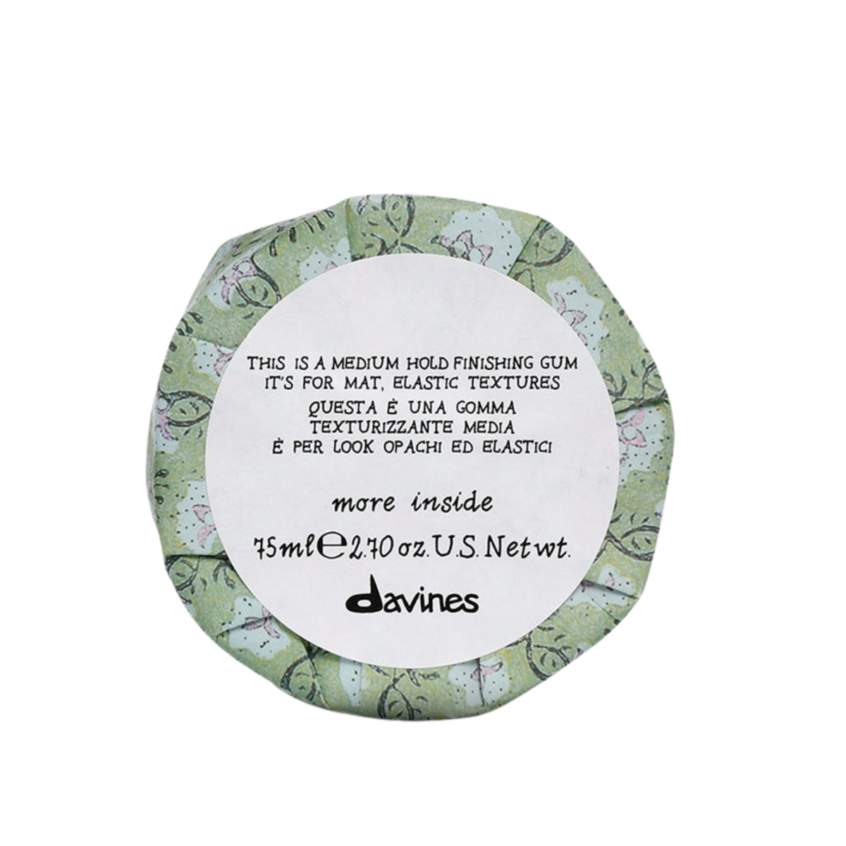 Davines MI Medium Hold Finishing Gum for styles that hold without a residue 