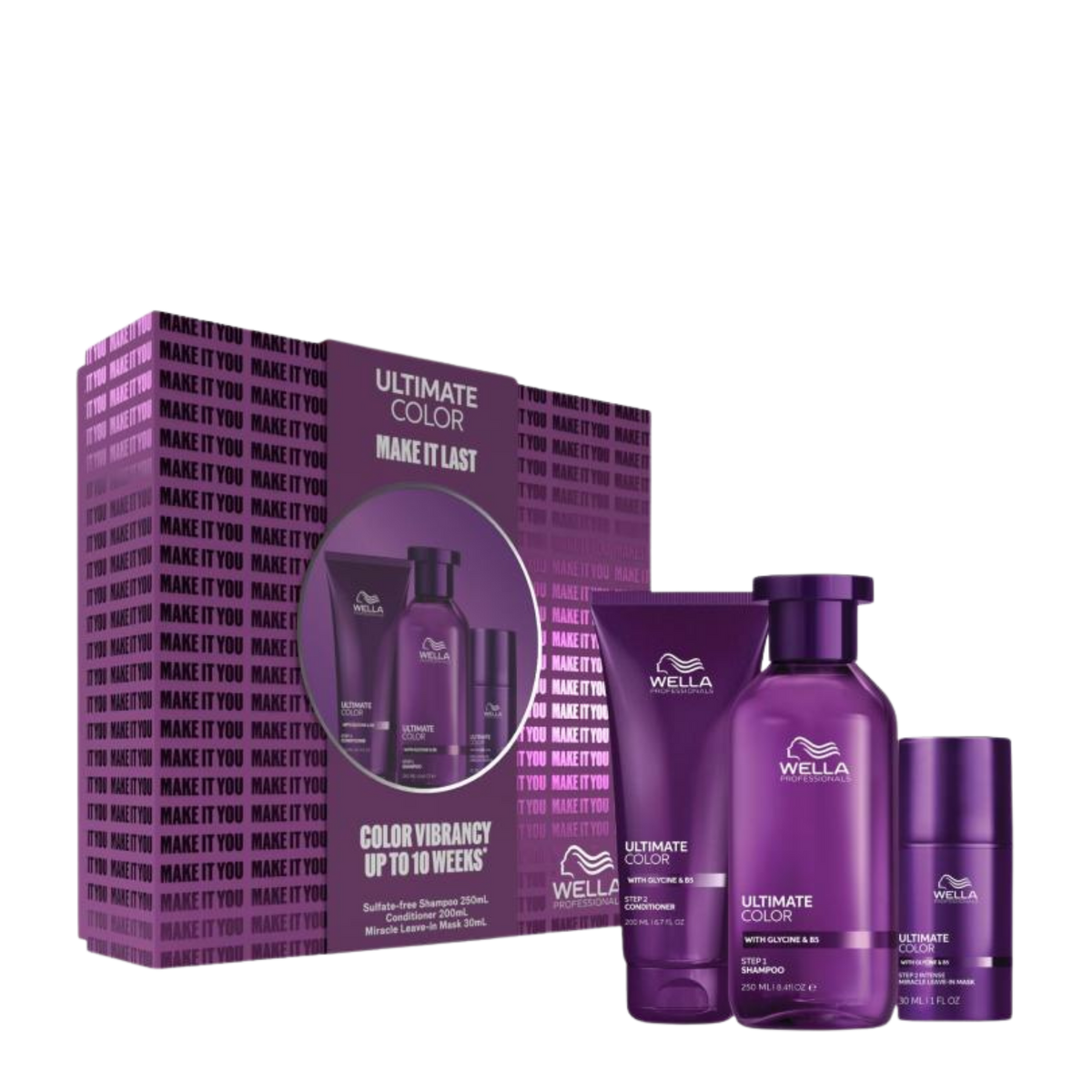Wella Ultimate Color Trio Gift Pack to provide nourishment and protect coloured hair