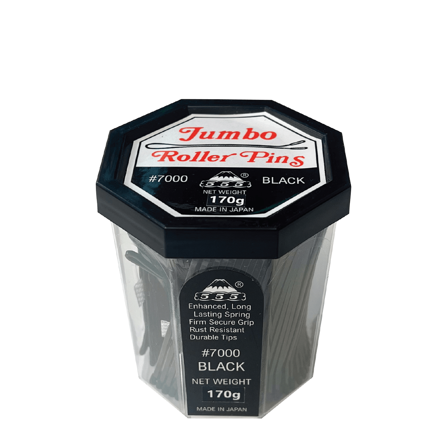 555 Jumbo Bobby Pins 3" Black