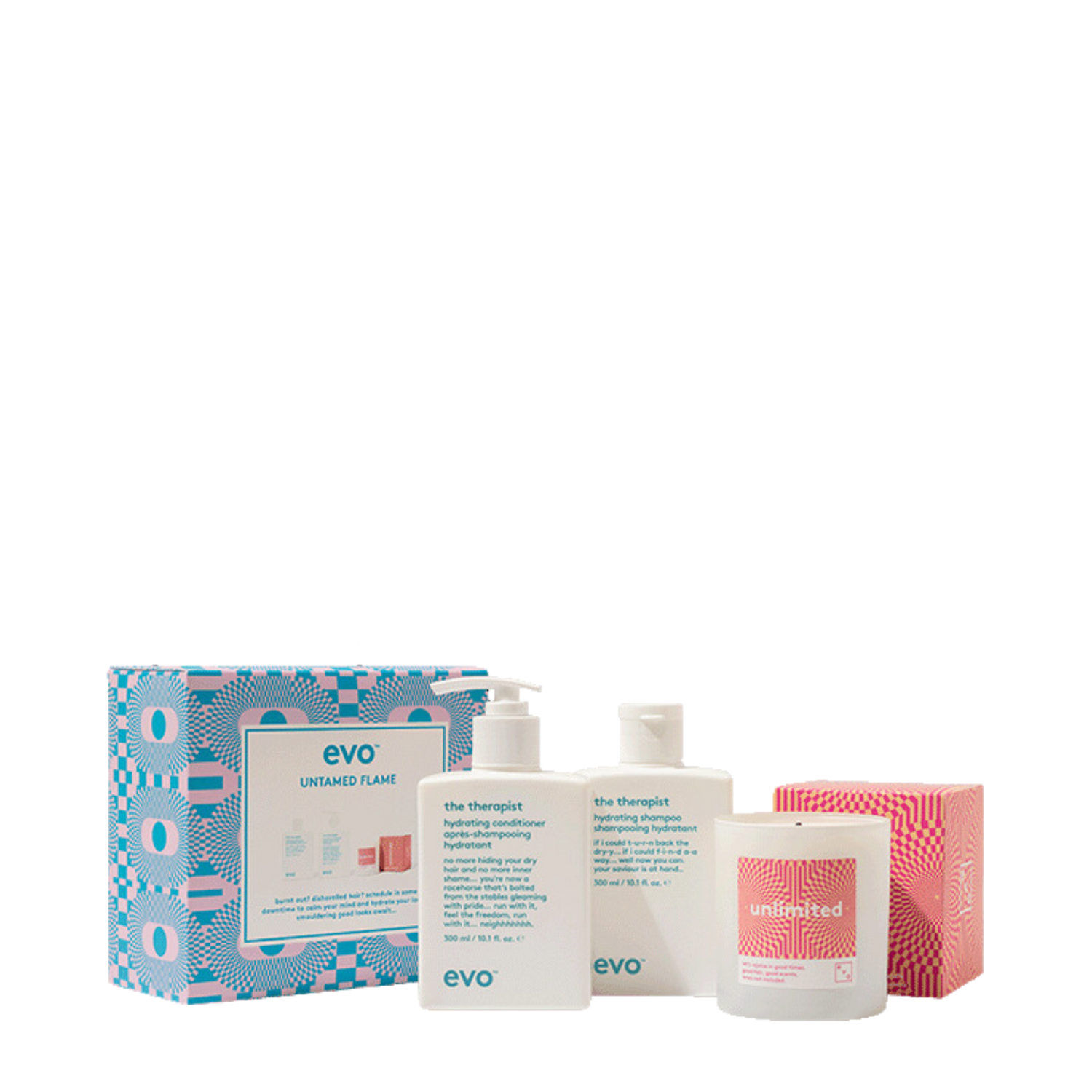 Evo Untamed Flame Candle Hydrate Gift Pack