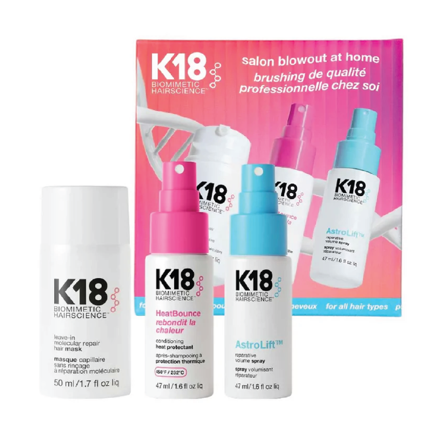 K18 Salon Blowout at Home Gift Pack
