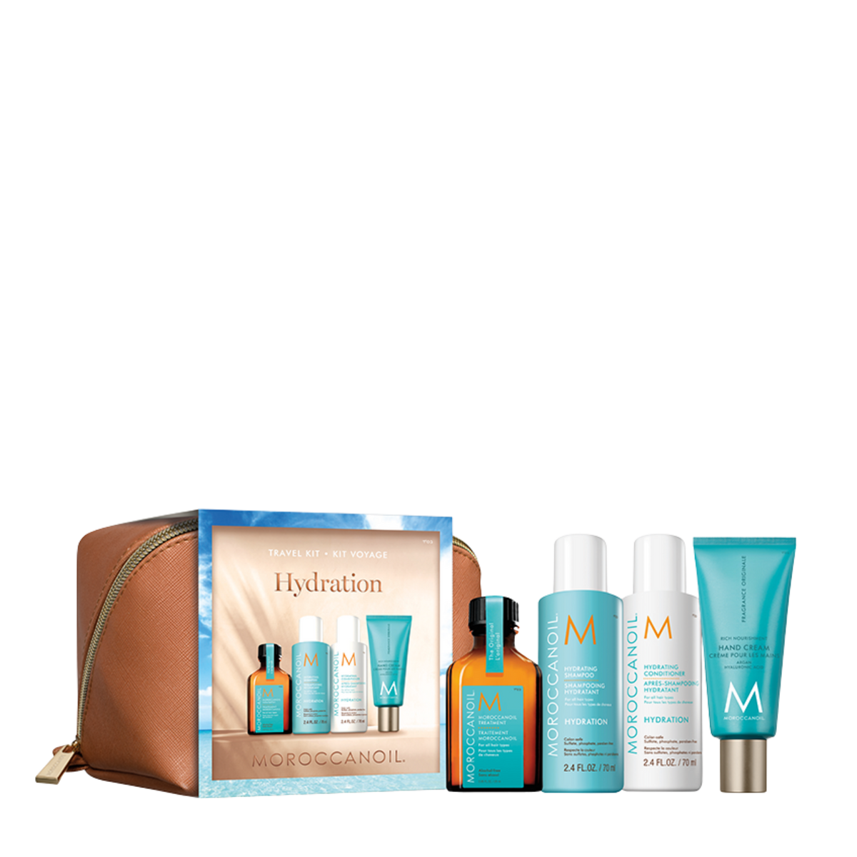 Moroccanoil Discover Hydrate Mini Essentials Gift Pack for hydrated and smoother hair on-the-go