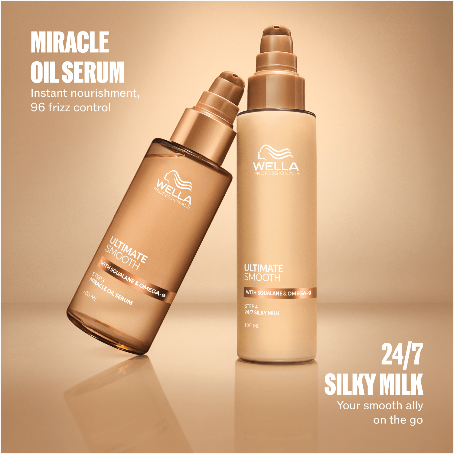 Wella Ultimate Smooth Silky Milk for beautifully polished hair