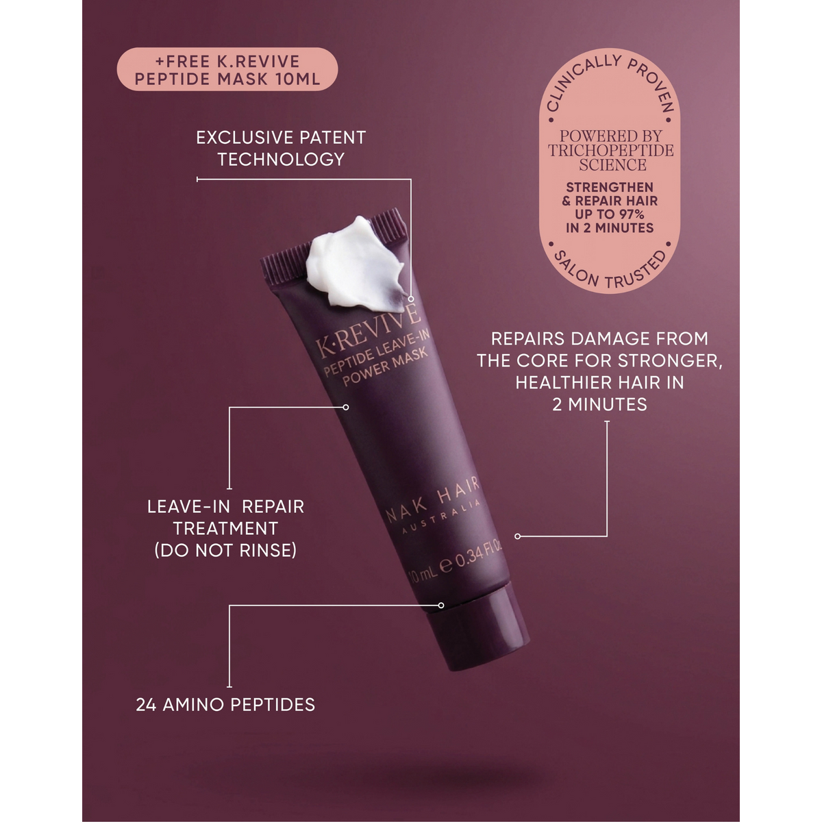 Nak Signature Structure Complex Duo for healthier hair in 2 minutes
