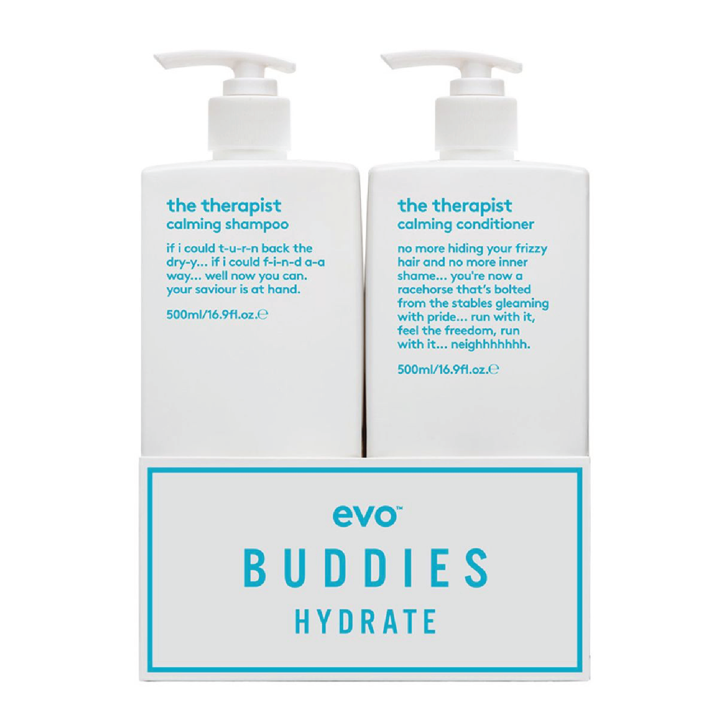 Evo Buddies Hydrate - The Therapist 500ml Duo