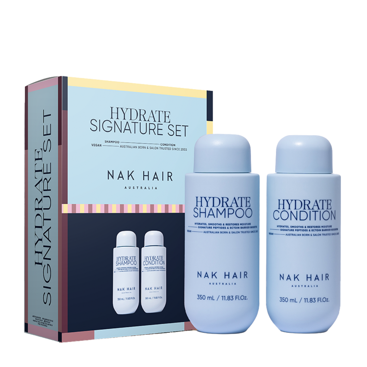 Nak Signature Hydrate Duo to deeply hydrate dry, thirsty hair