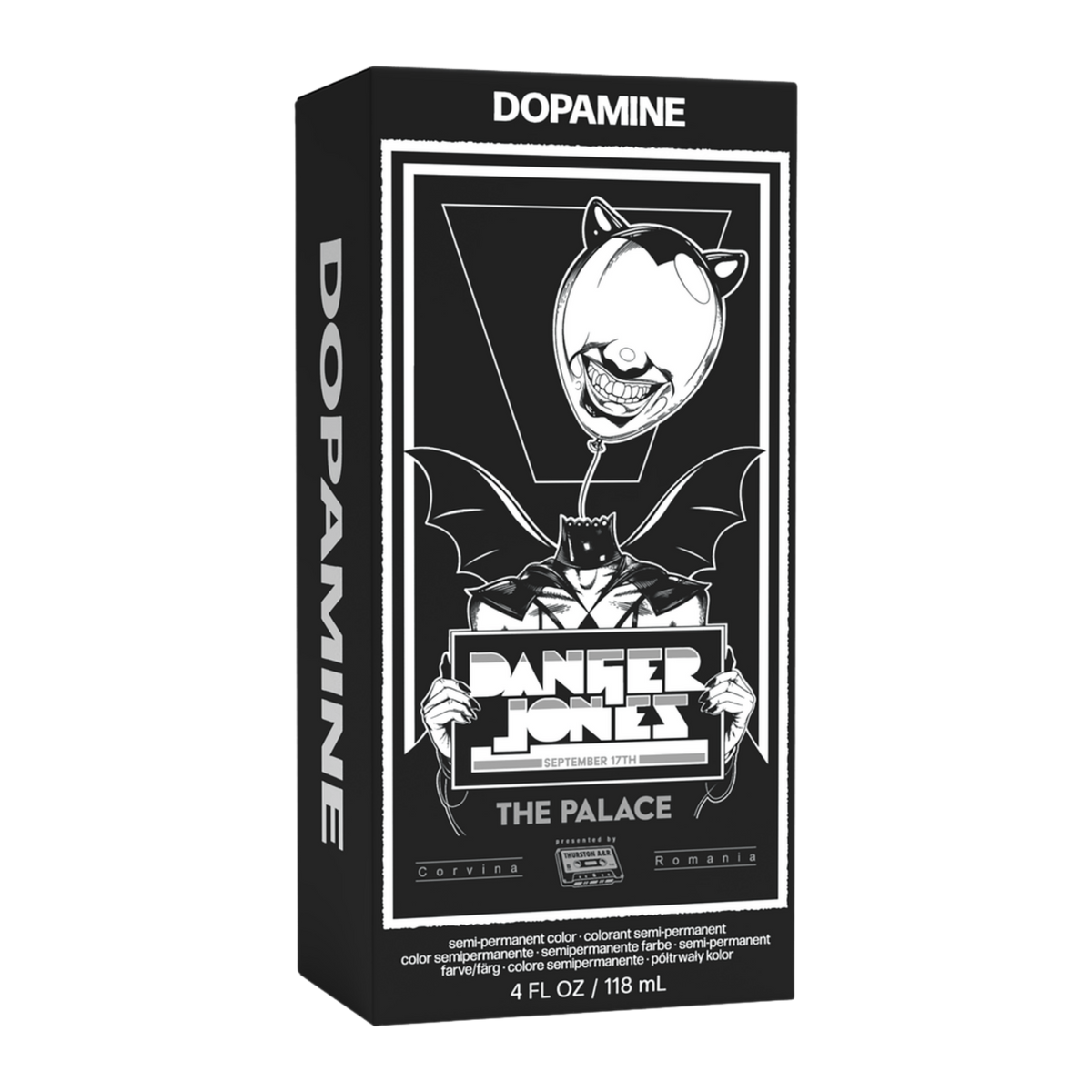 Danger Jones Semi-Permanent Colour - Dopamine (Jet Black) for vibrant colour that lasts