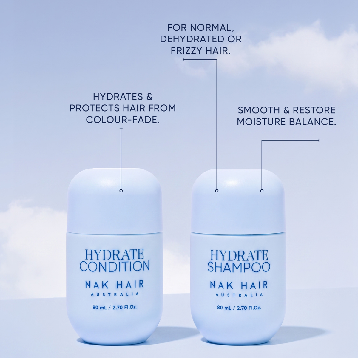 Nak Signature Hydrate Travel Trio to repair and strengthen dry hair