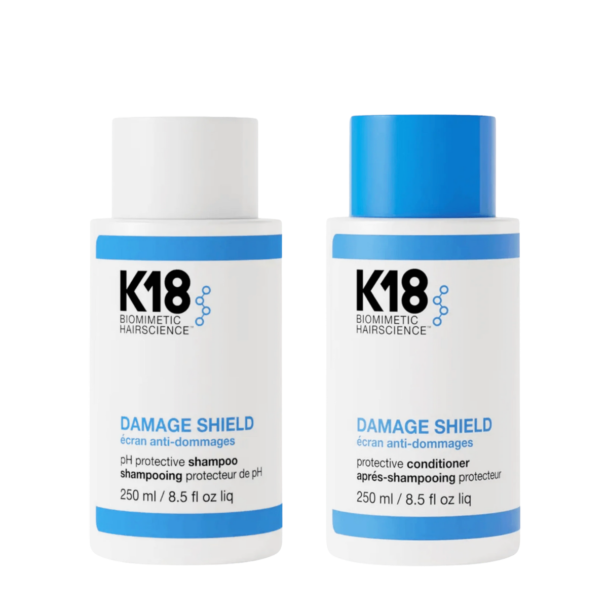 K18 Molecular Repair Wash Routine Duo to protect hair from everyday damage