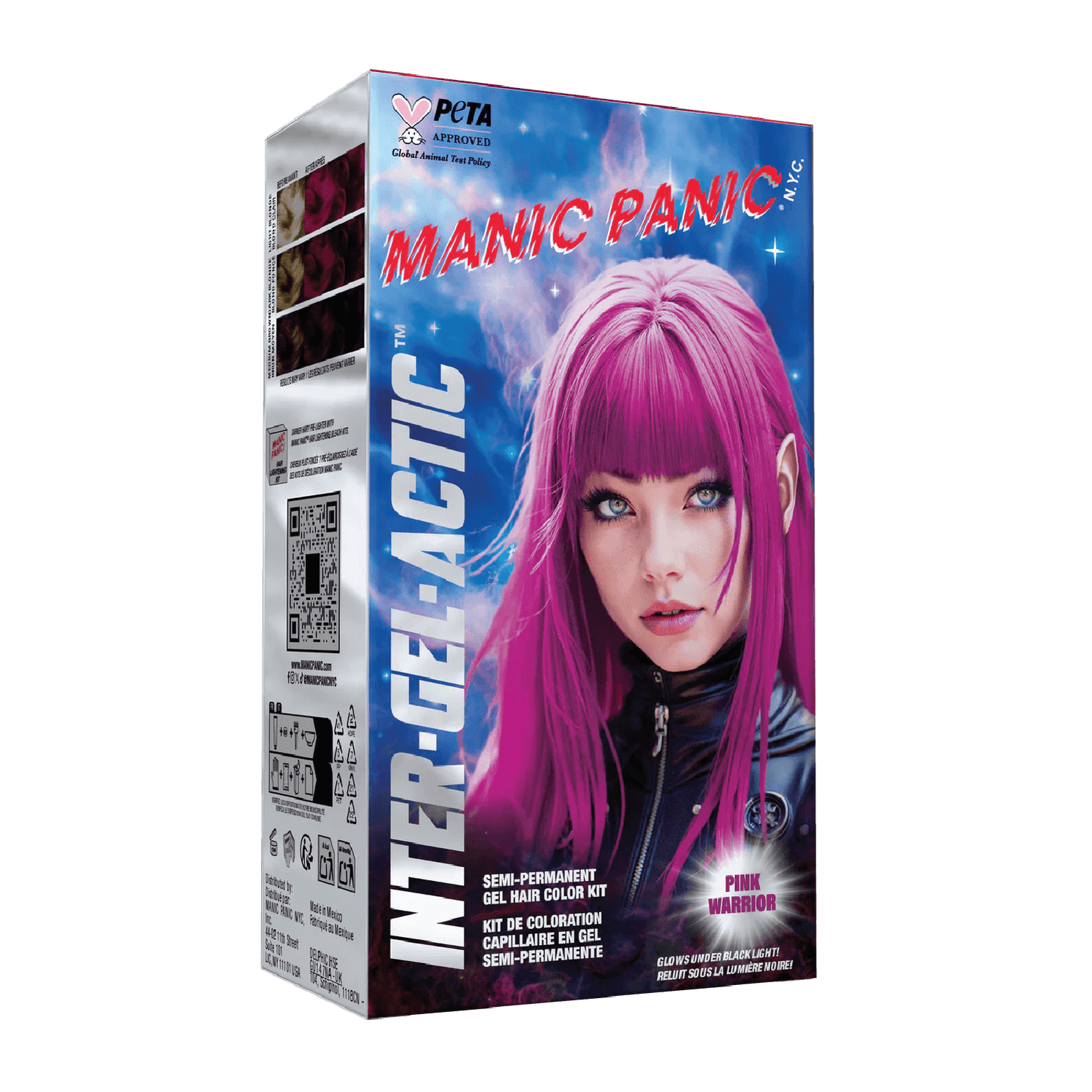Manic Panic® Inter-GEL-Actic™ Hair Color Kit - Pink Warrior™