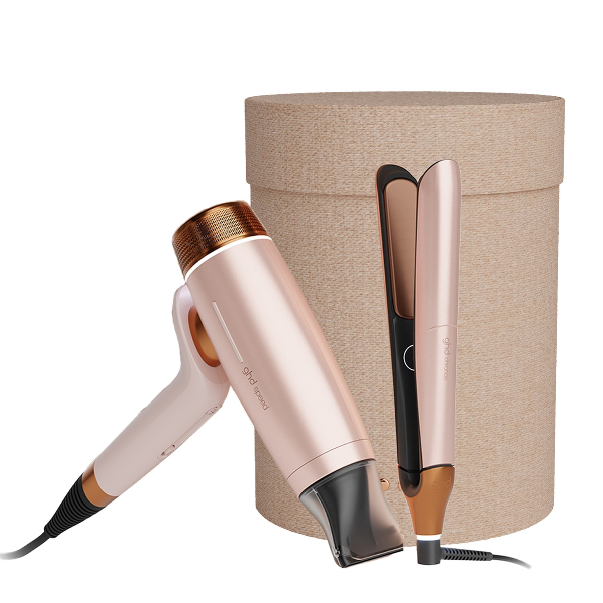 ghd Deluxe Gift Set in Cashmere Beige