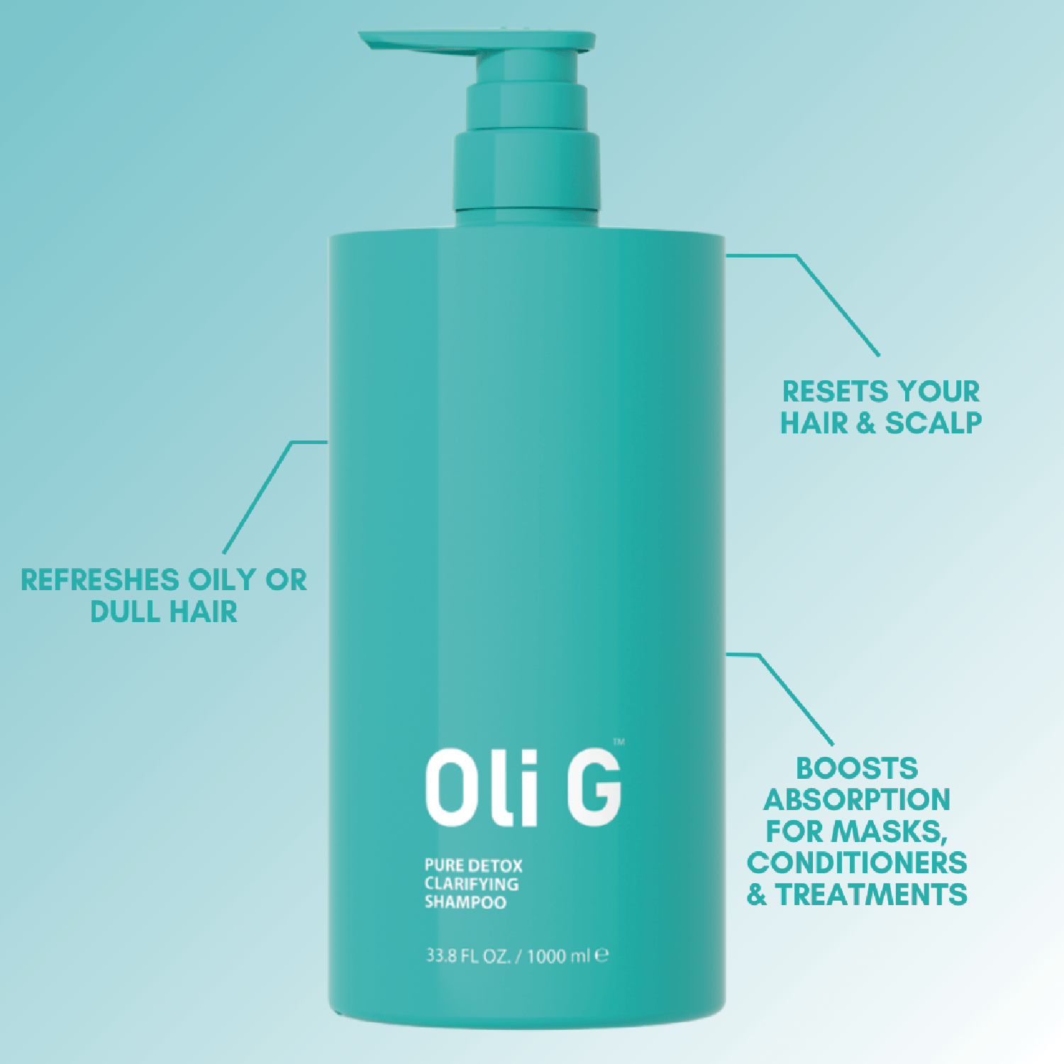 Oli G Pure Detox Clarifying Shampoo 1 Litre