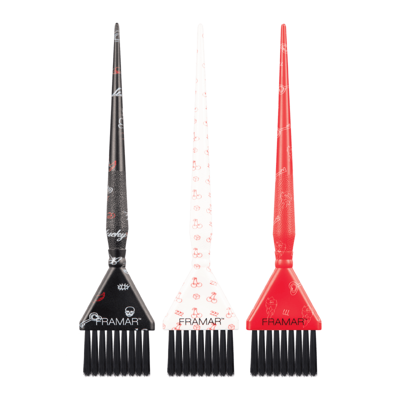 Framar Triple Threat Brush Set  Get Lucky - Limited Edition