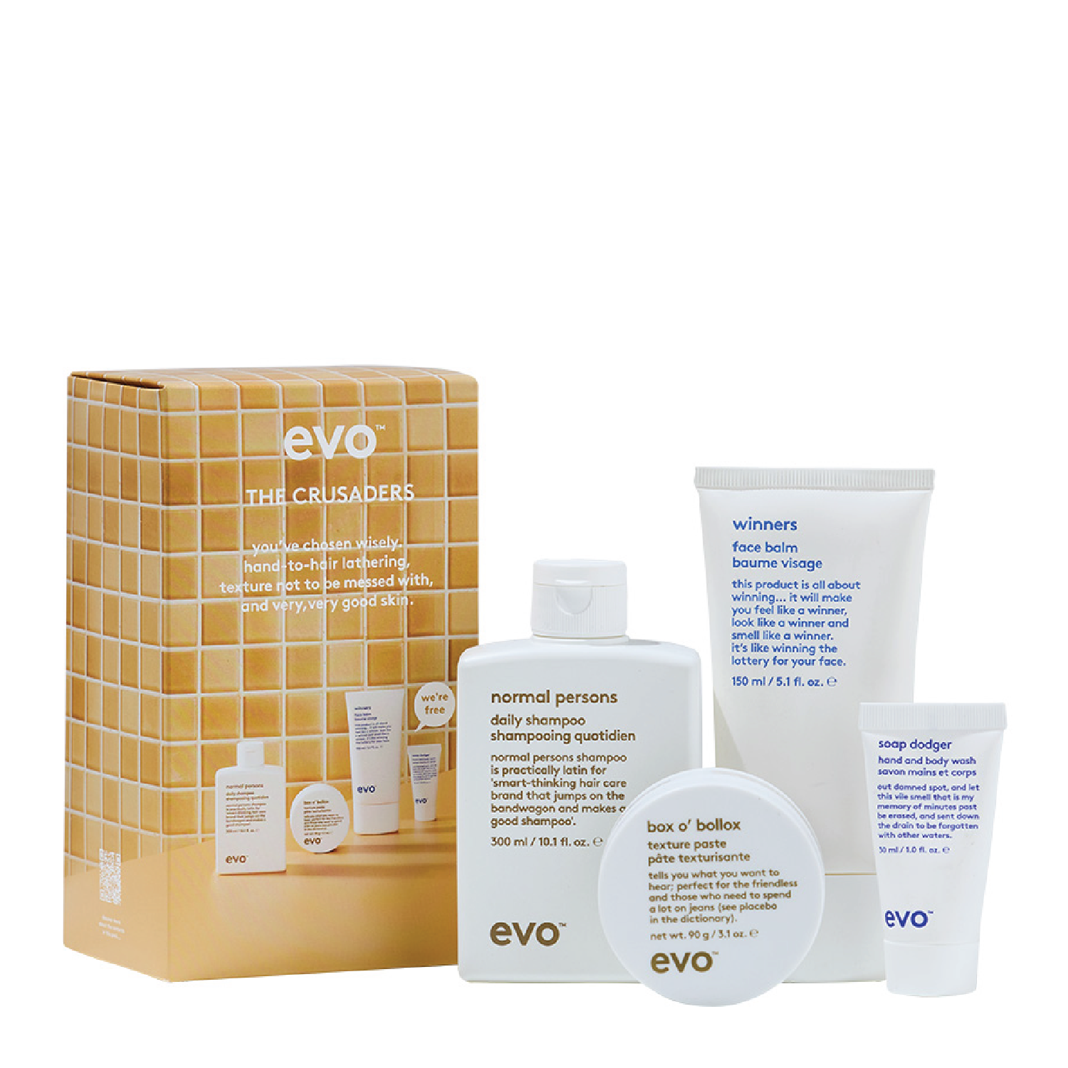 Evo The Crusaders Styling Quad Gift Pack