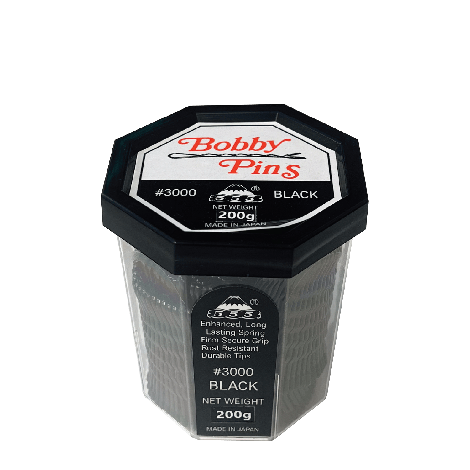 555 Standard Bobby Pins 2" Black