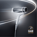 ghd Speed Ionic Hair Dryer in Metallic White