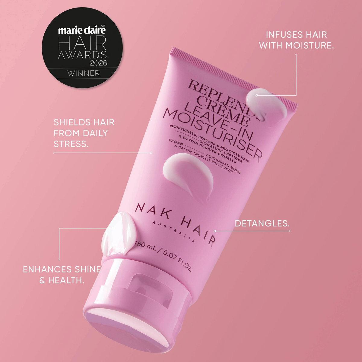 Nak Signature Hero Duo to shield hair from daily stress