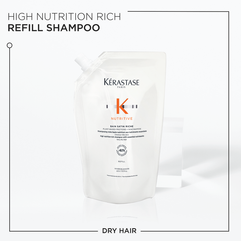 Kérastase Nutritive Bain Satin Riche Refill Shampoo Pouch For Very Dry Hair 500ml