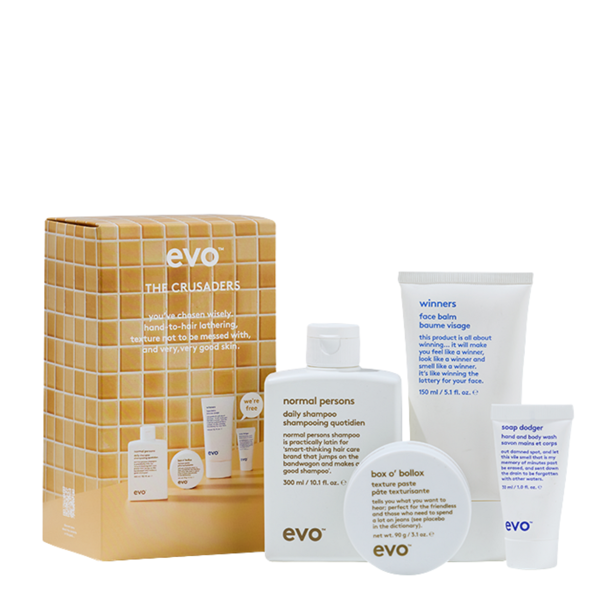 Evo The Crusaders Gift Pack to hydrate from head to toe