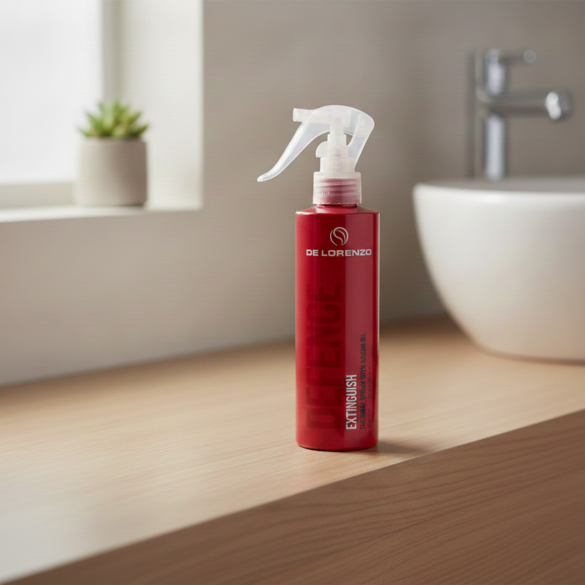 De Lorenzo Defence Extinguish Thermal Protection Spray heat protectant for heat styling