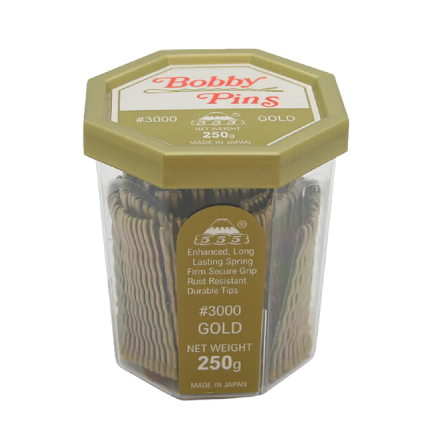 555 Standard Bobby Pins 2" Gold