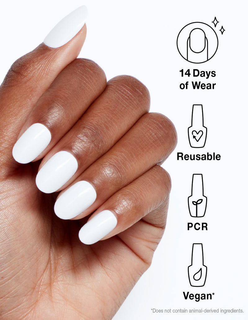 OPI xPRESS/ON Instant Gel-Like Salon Manicure - Alpine Snow - Classic *