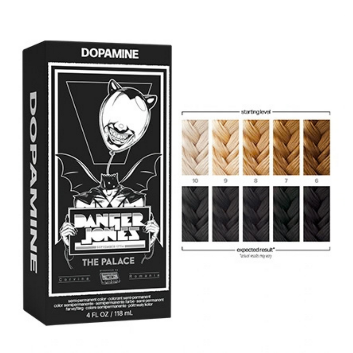 Danger Jones Semi-Permanent Colour - Dopamine (Jet Black) 118ml