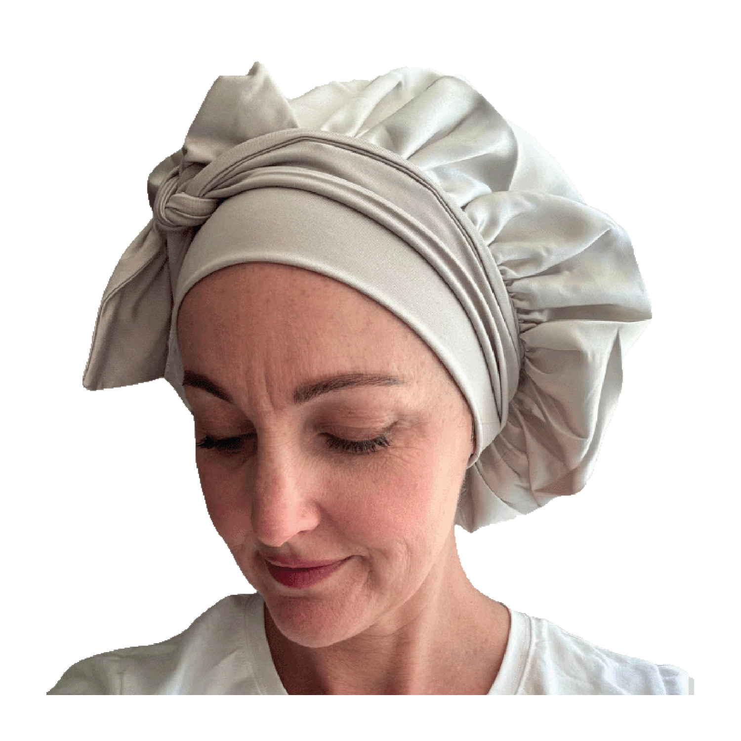 Splash Happy Cloud Silk Bonnet - Champagne