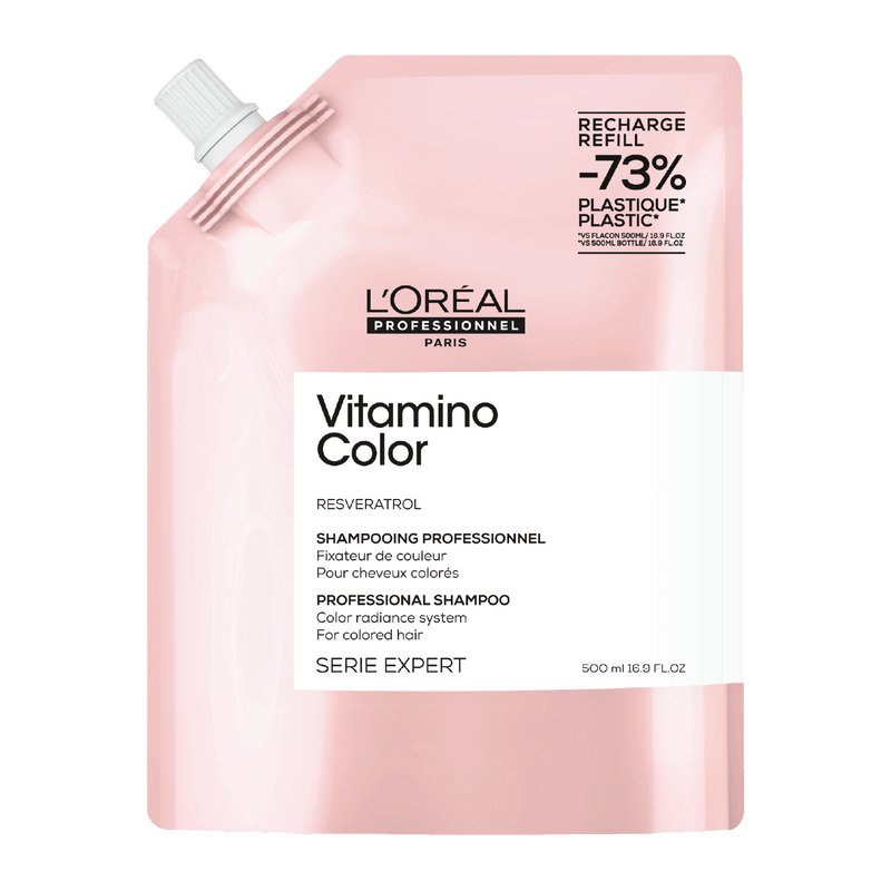 L'Oreal Professional Serie Expert Vitamino Color Shampoo 500ml Refill Pouch