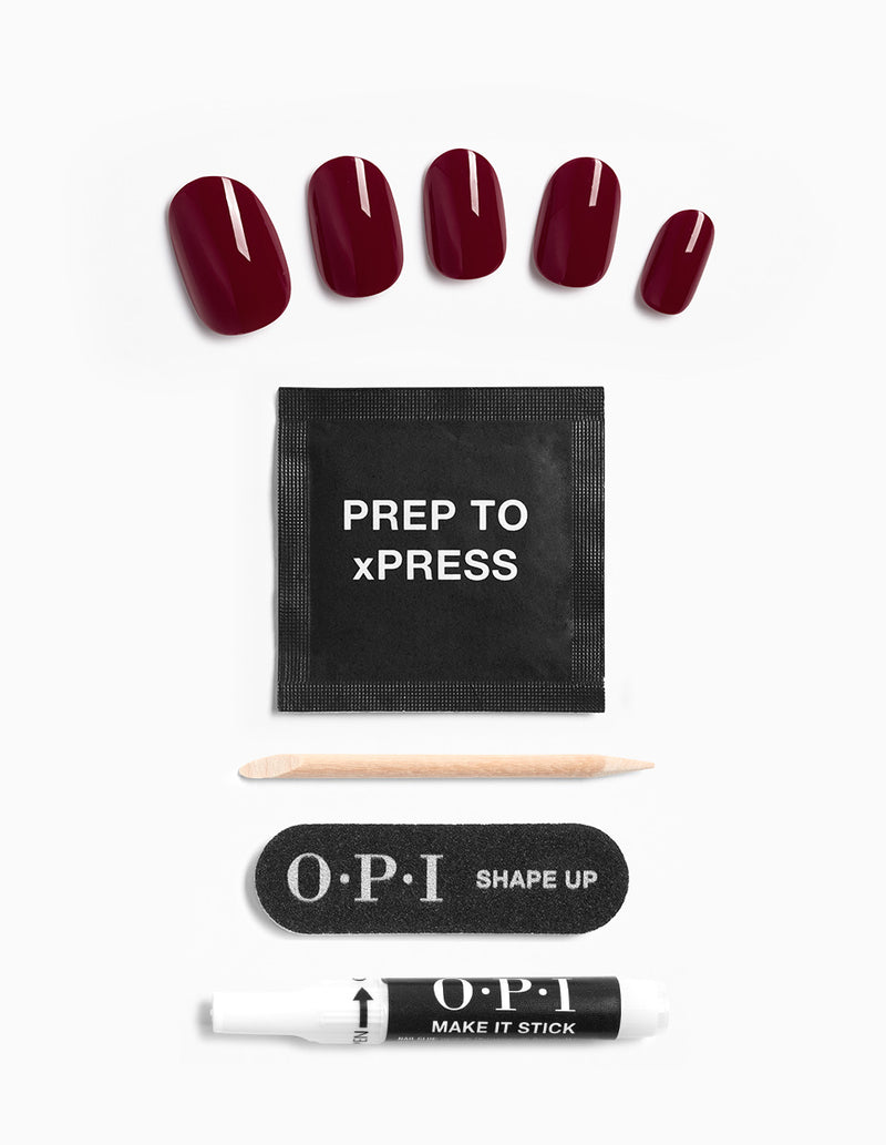 OPI xPRESS/ON Instant Gel-Like Salon Manicure - Malaga Wine - Classic *