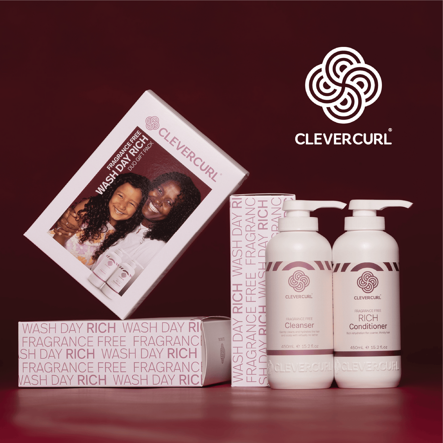 Fragrance Free Clever Curl Wash Day Rich Duo