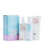 Evo Cue The Curls Gift Pack to enhance and hold curl shapes