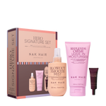Nak Signature Hero Duo to smooth and protect hair from heat styling