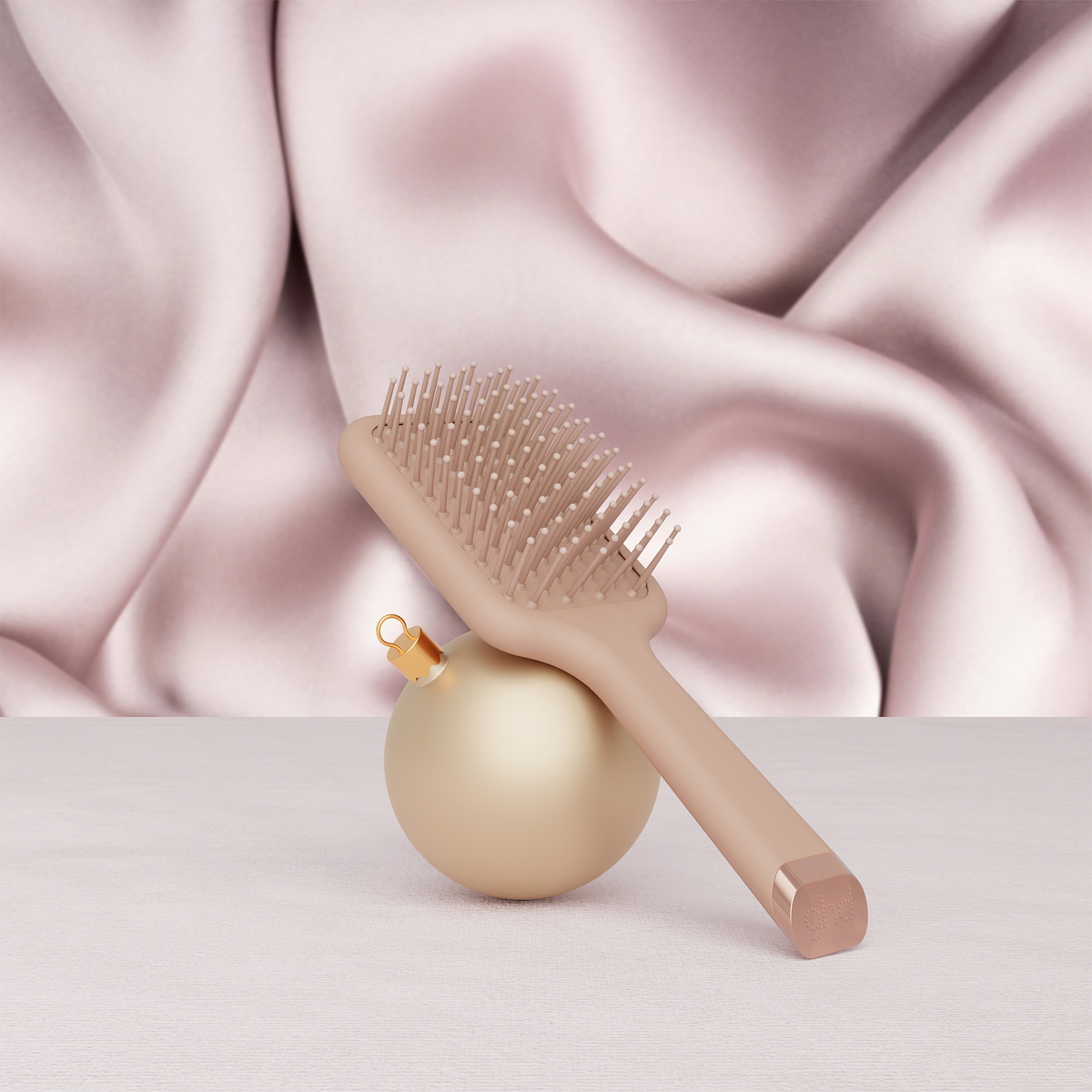 ghd Mini Paddle Brush in Cashmere Beige