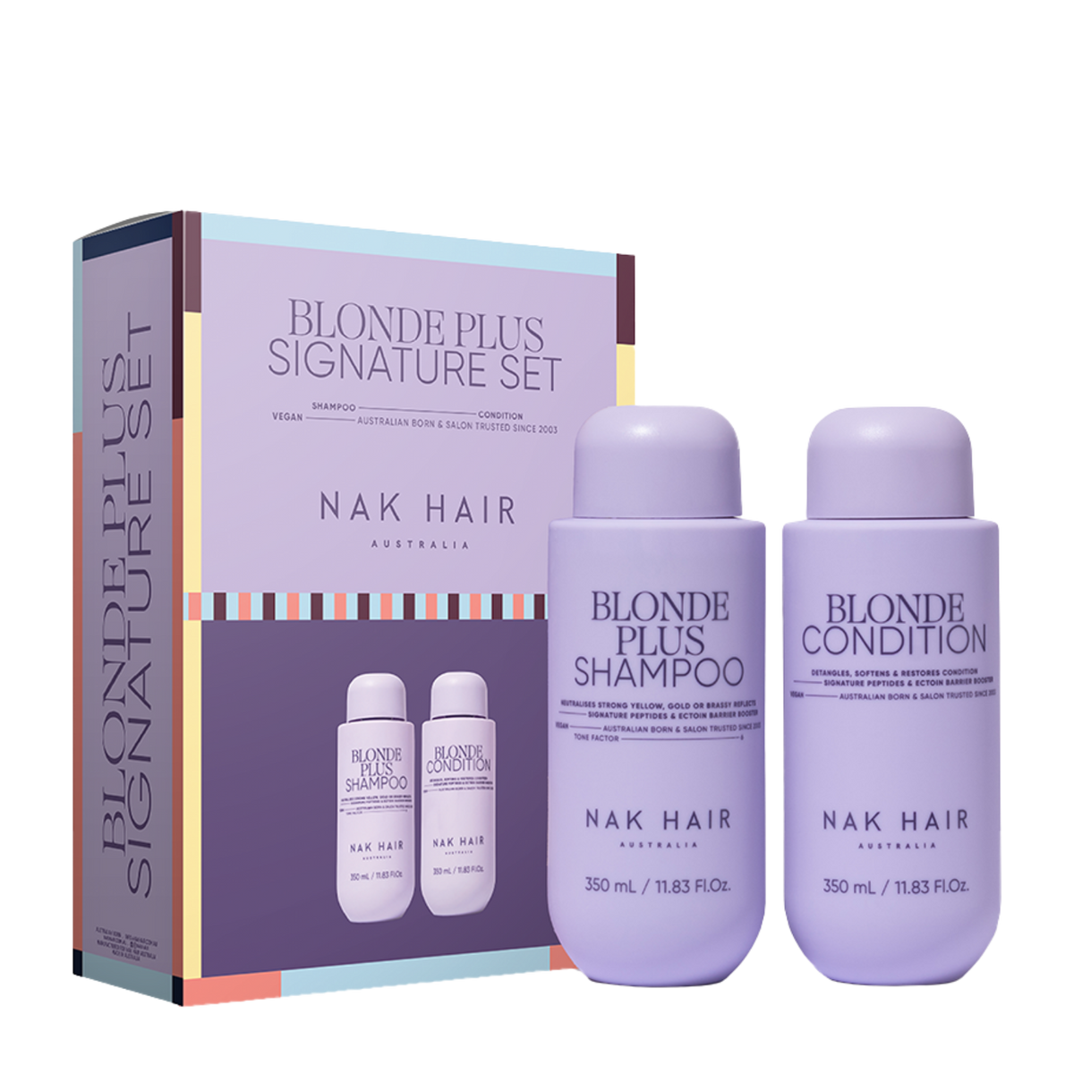 Nak Signature Blonde Plus Duo to repair and strengthen blonde and grey hair