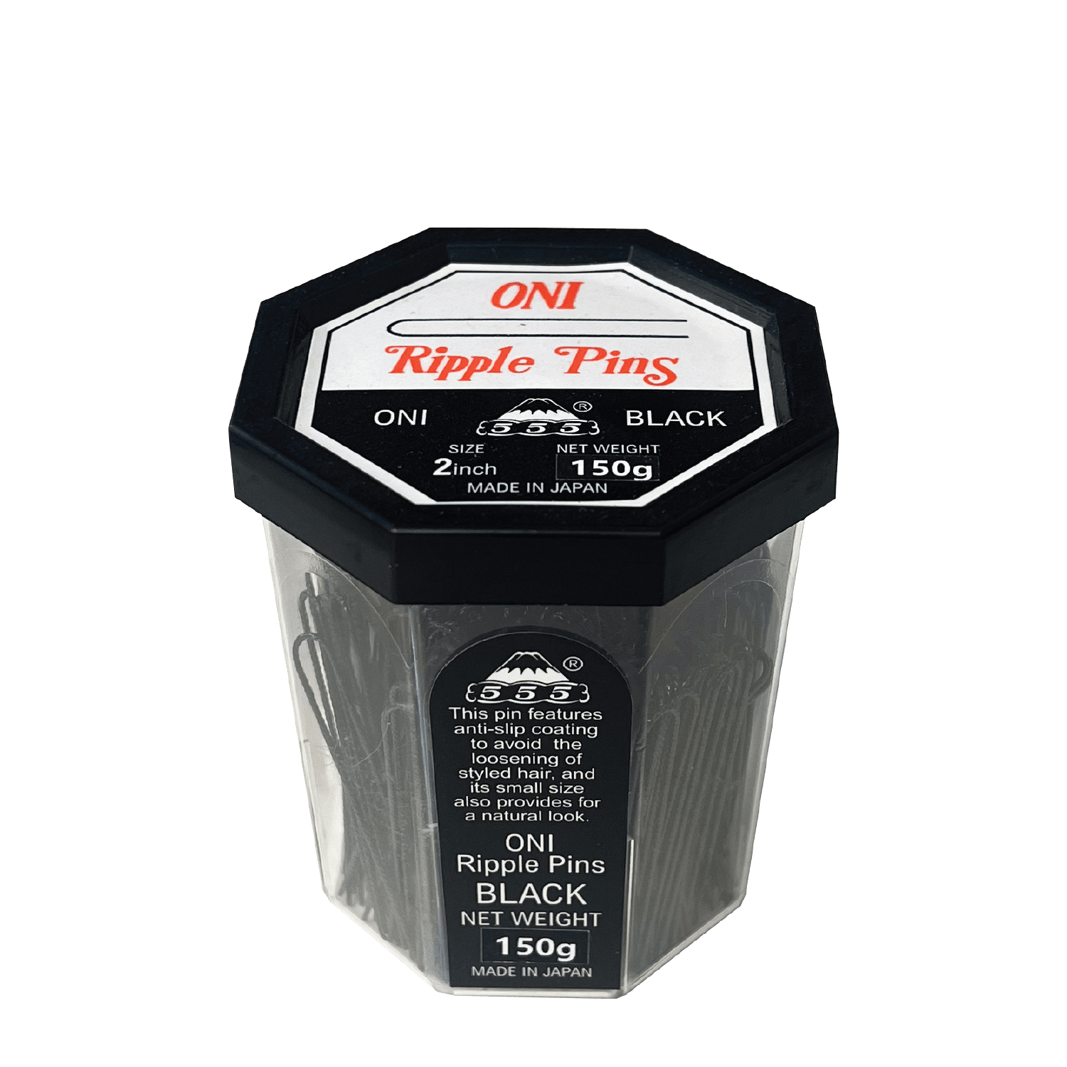 555 Ripple Pins  2" Black