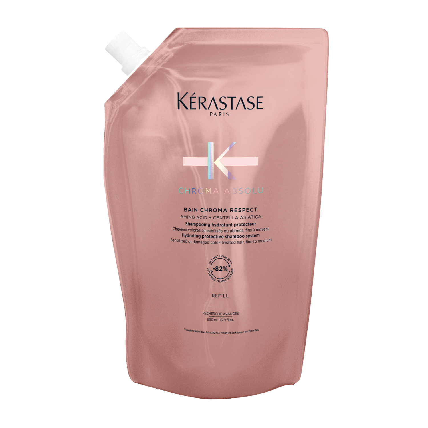Kerastase Chroma Absolu Respect Refill Shampoo Pouch For Colour-Treated Hair 500ml