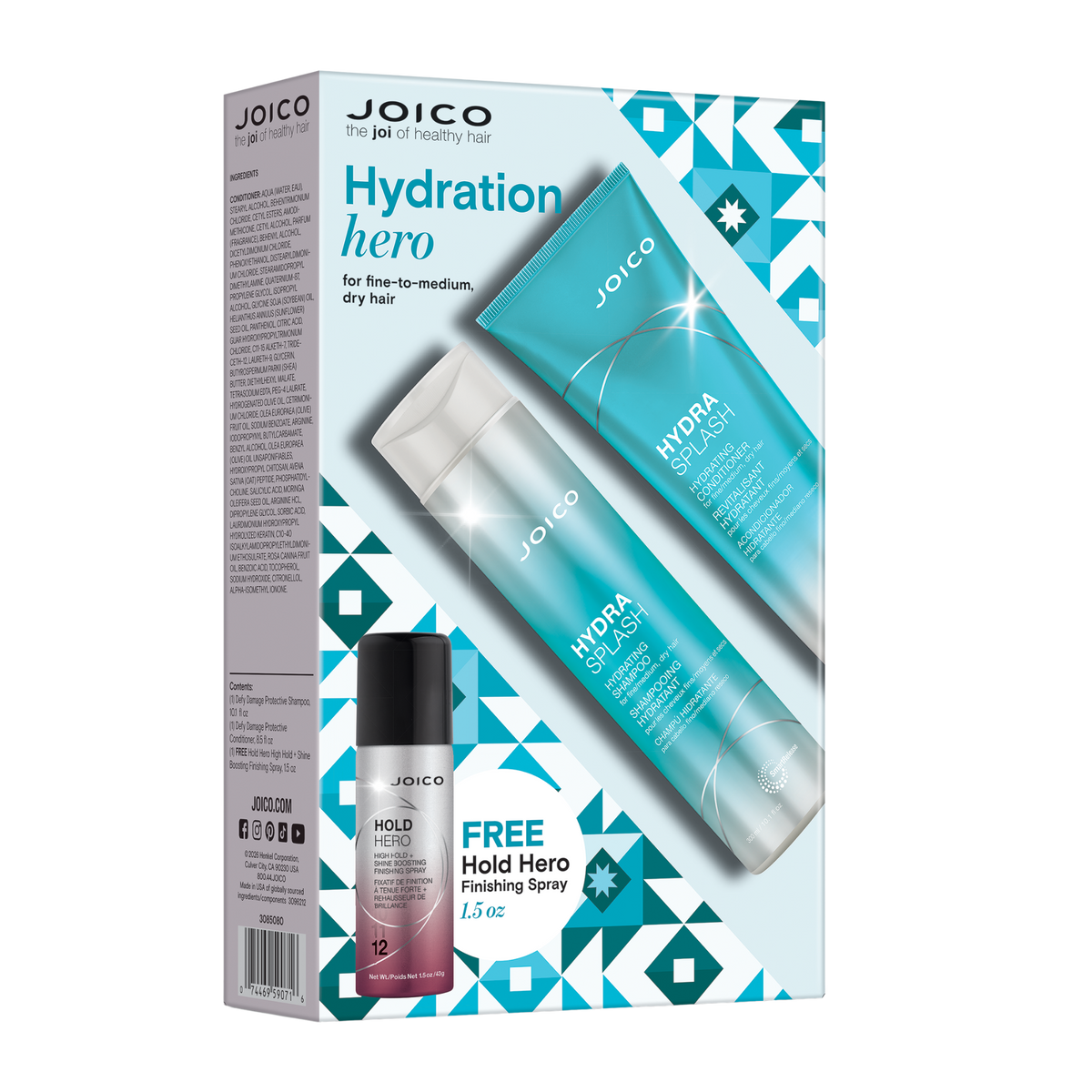 Joico Hydrasplash Duo for a lightweight hydration for fine hair types