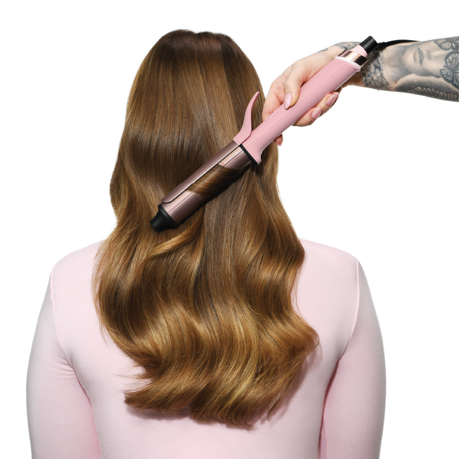 ghd Chronos Curve Grand Curling Tong 32mm In Dusted Pink