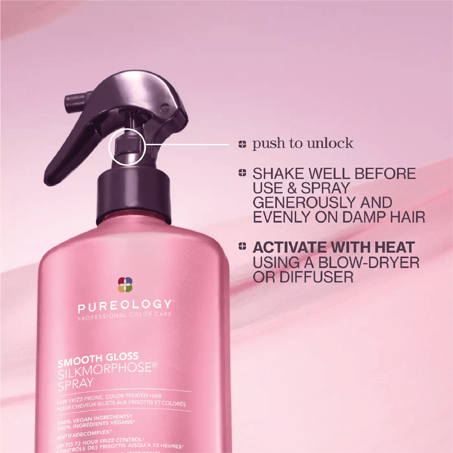 Pureology Smooth Gloss Mist for smooth hair