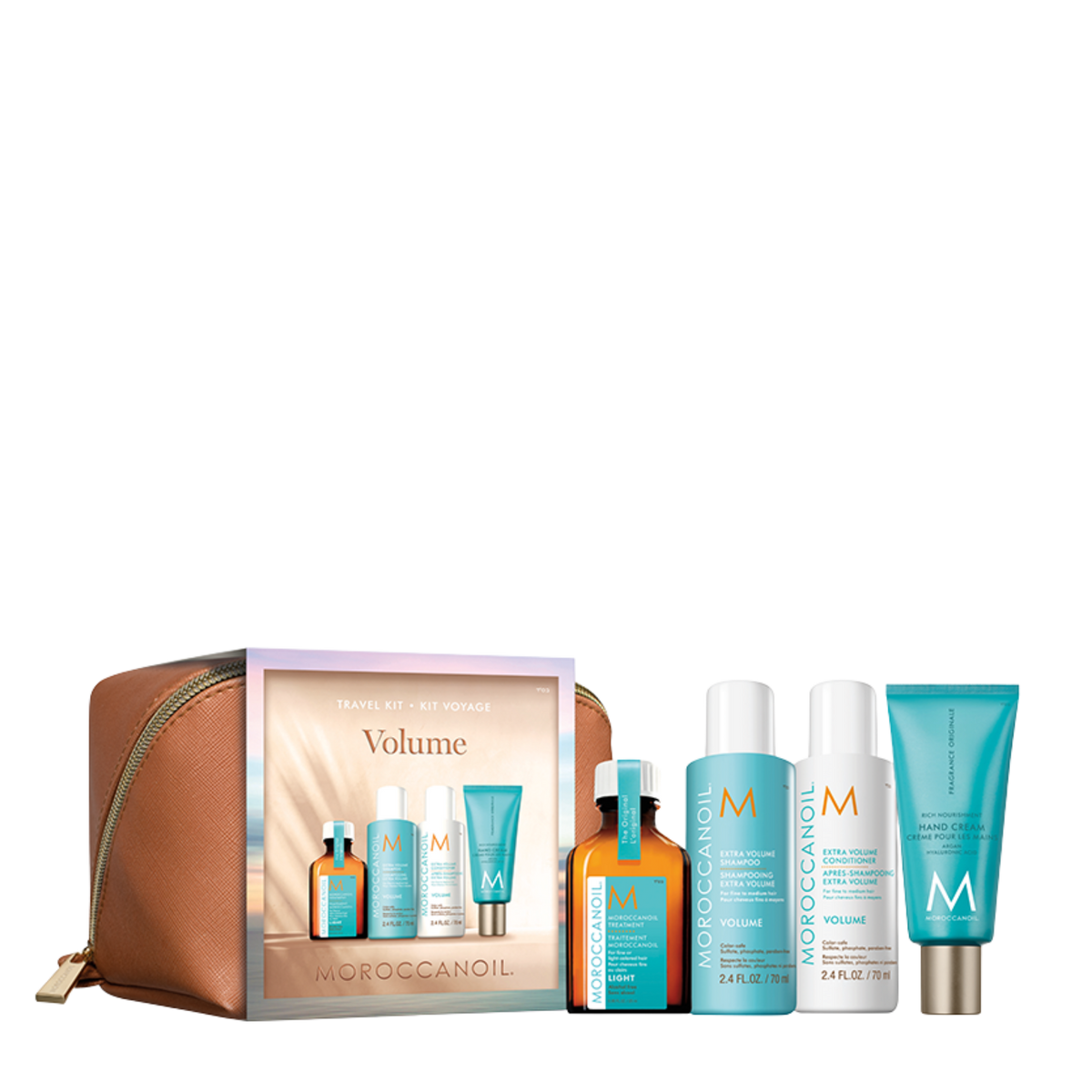 Moroccanoil Discover Volume Mini Essentials Gift Pack to add volume and body to fine hair