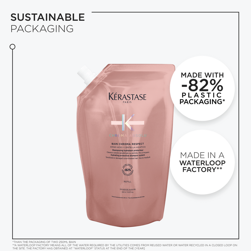 Kérastase Chroma Absolu Respect Refill Shampoo Pouch For Colour-Treated Hair 500ml