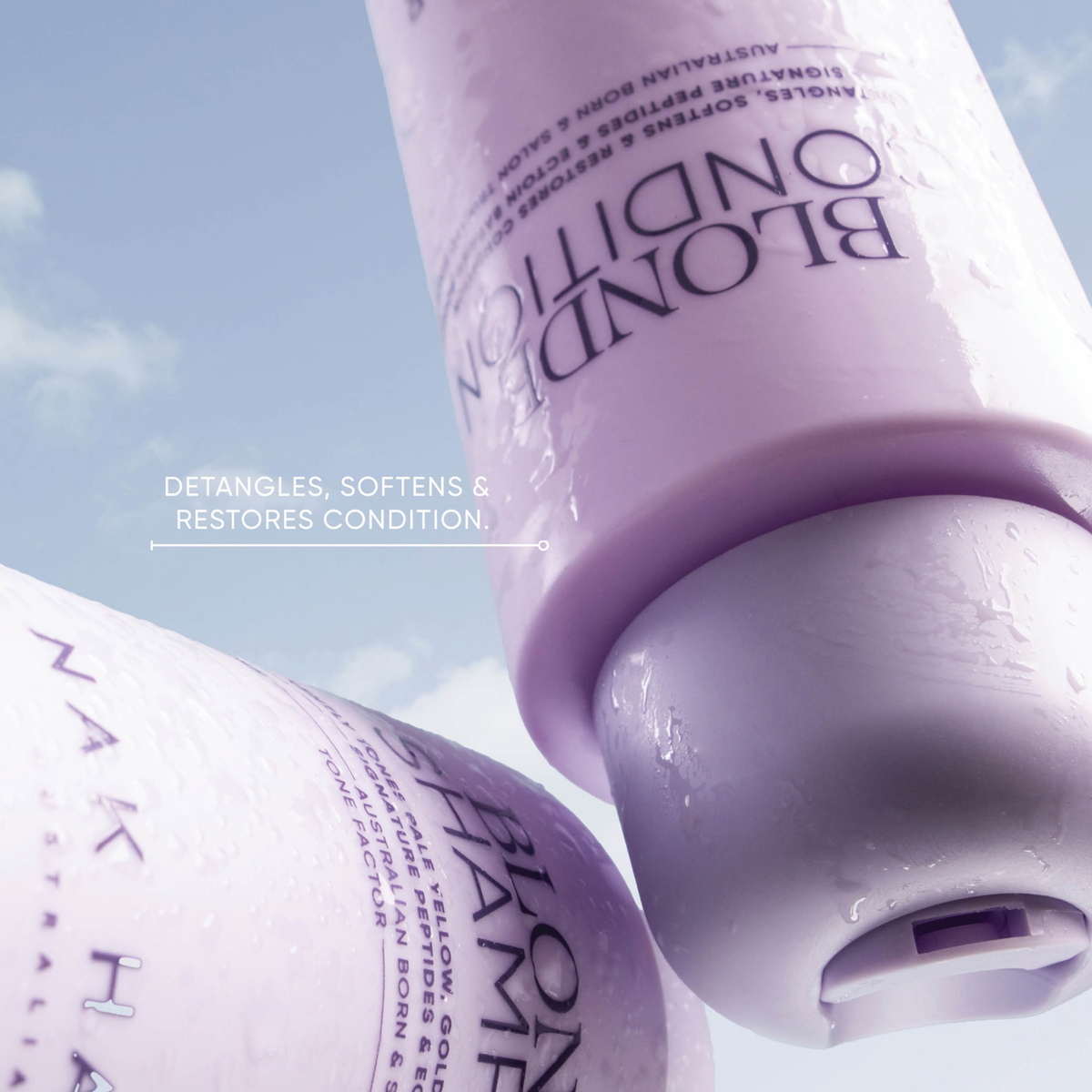 Nak Signature Platinum Blonde Trio to detangle and restore blonde hair 
